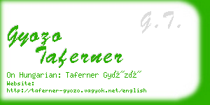 gyozo taferner business card